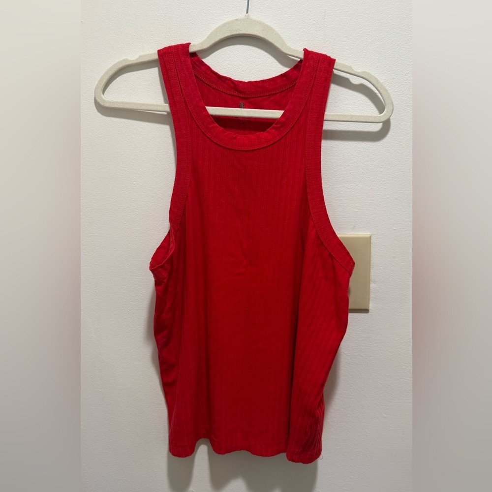 Red Free People Movement Tank Top